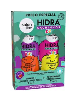 Kit Shampoo + Condicionador Salon Line Hidra Cachinhos Kids 300 ml 