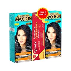 Coloração Maxton com 2 unidades 1.7 + Grátis Recarga de Queratina 80 g