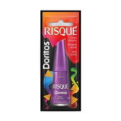 Esmalte Risqué Com Blister Dorítos Cremoso Roxo de Fome 8 ml