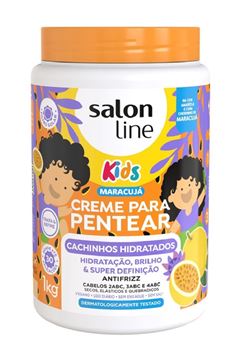 Creme Para Pentear Salon Line Kids Cachinhos Hidratado 1 Kg Maracujá