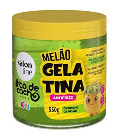 Gelatina Anti-frizz Salon Line Kids #todecacho 550 gr Melão