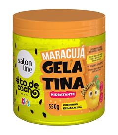 Gelatina Anti-frizz Salon Line Kids #todecacho 550 gr Maracujá