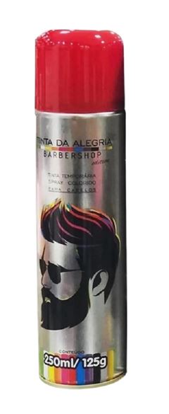 Tintura Spray Da Alegria Barbeshop 250 ml Vermelho