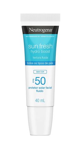 Protetor Solar Facial Neutrogena Sun Fresh Hydro Boost FPS 50 40 ml