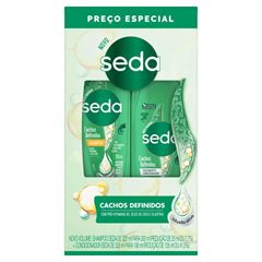 Kit Shampoo 300 ml + Condicionador 190 ml Cachos Definidos Seda