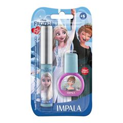 Kit Infantil Impala Frozen Brilho Labial + Esmalte