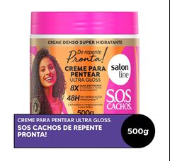 Creme de Pentear Salon Line S.O.S Cachos De Repente Pronta! 500 gr