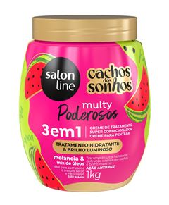 Creme de Tratamento 3 em 1 Salon Line Cachos Dos Sonhos Multy 1 kG Melancia