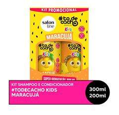 Kit Shampoo 300 ml + Condicionador 200 ml  Salon Line #todecacho Kids Maracujá