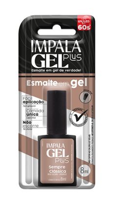 Esmalte Impala Gel Plus 8 ml Sempre Clássica