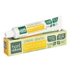 Creme Dental Branqueador Hortelã e Curcuma Boni Natural 90 gr