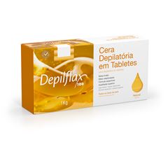 Cera Epilatória em Tabletes Depilflax 1 Kg Natural