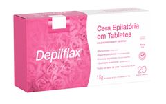 Cera Epilatória em Tabletes Depilflax 1 Kg Rosa