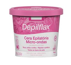 Cera Epilatória Micro-ondas Depilflax 100 gr Rosas