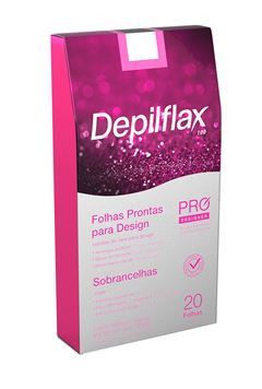 Folhas Prontas para Design Sobrancelhas Depilflax 20 Folhas