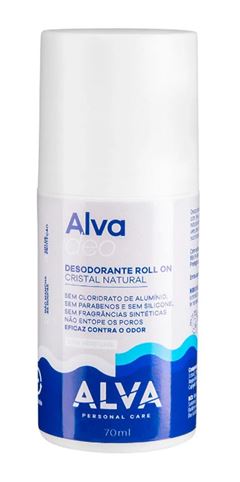 Desodorante Roll on Alva 70 ml Sem Perfume