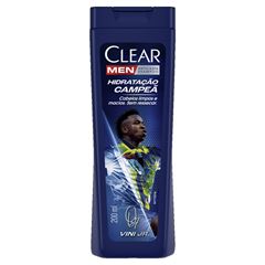 Shampoo Anticaspa Clear Men 200 ml Hidratação Campeã