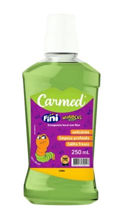 Enxaguante Bucal Carmed Fini 250 ml Minhocas