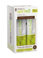 Kit Shampoo + Condicionador Probelle Super Bonita 250 ml Óleo de Abacate