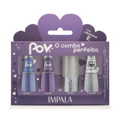 Kit Impala Maria Niolly Gloss Mais Top Coat Mais Dois Esmalte