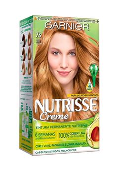 Coloração Garnier Nutrisse Creme Louro Avelã 73