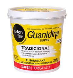 Kit Salon Line Guanidina 215 gr Super Cabelos Grossos e Resistentes
