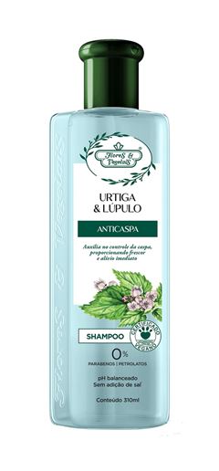 Shampoo Flores & Vegetais 310 ml Urtiga & Lúpulo