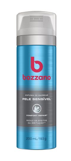 Espuma de Barbear Bozzano 200 ml Pele Sensível