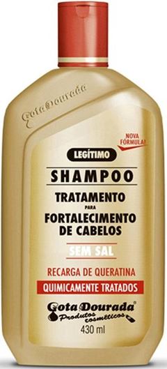 Shampoo Gota Dourada 430 ml Quimicamente Tratados