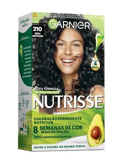 Coloração Garnier Nutrisse Creme Preto Jabuticaba 210