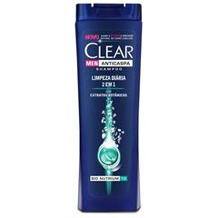 Shampoo Anticaspa Clear Men 200 ml 2 em 1 Limpeza Diaria 