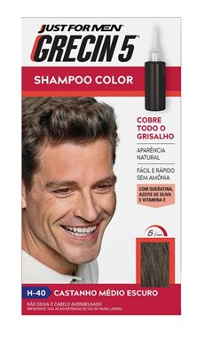 Shampoo Color Grecin 5 Castanho Medio Escuro
