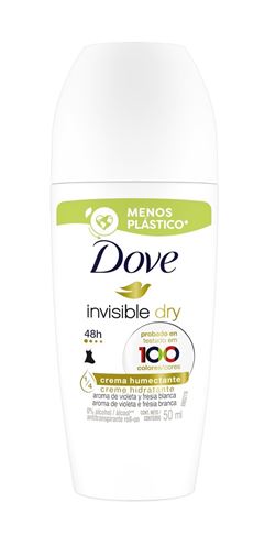 Desodorante Roll On Antitranspirante Dove 50 ml Invisible Dry