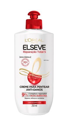 Creme para Pentear Elseve 250 ml Reparação Total 5