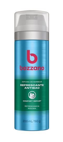 Espuma de Barbear Bozzano 200 ml Refrescante Antibac