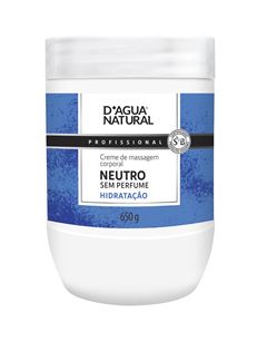 Creme de Massagem D'agua Natural 650 gr Neutro