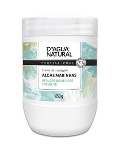 Creme de Massagem D Agua Natural 650 gr Algas Marinhas 