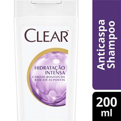 Shampoo Anticaspa Clear Women 200 ml Hidratacão Intensa