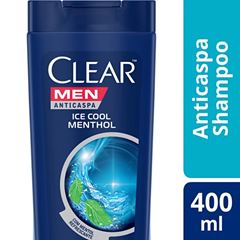 Shampoo Anticaspa Clear Men 400 ml Ice Cool Menthol