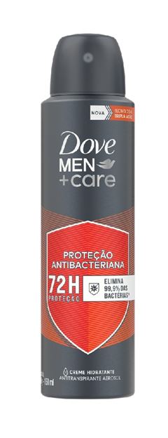 Desodorante Aerosol Antitranspirante Dove Men Care 150 ml Proteção Antibacteriana