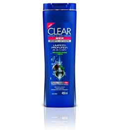 Shampoo Anticaspa Clear Men 400 ml Limpeza Profunda 