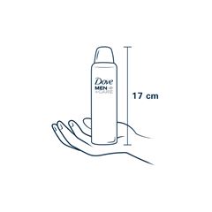 Desodorante Aerosol Antitranspirante Dove Men Care 150 ml Invisible Dry