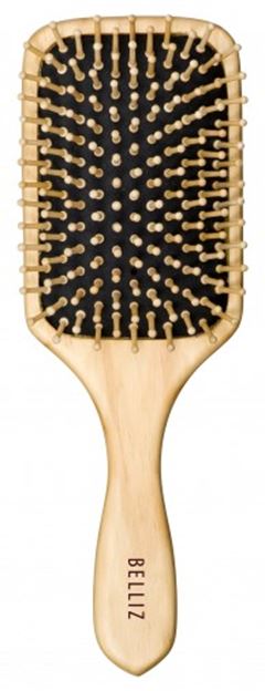 Escova de Cabelo Belliz Wood Raquete