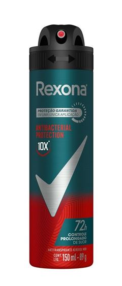 Desodorante Aerosol Rexona 90 gr Masculino Antitrasnpirante Antibacterial