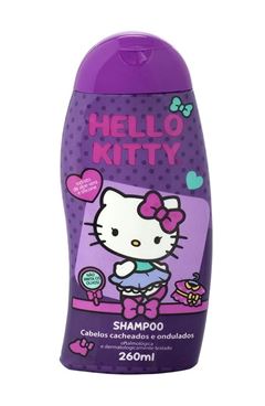 Shampoo Hello Kitty 260 ml Cabelos Cacheados e Ondulados 