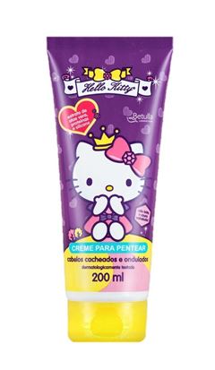 Creme de Pentear Infantil Hello Kitty 200 ml Cacheados 