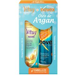 Kit Novex Vitay Óleo de Argan Shampoo 300ml e Condicionador 300ml