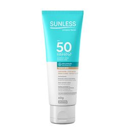 Protetor Solar Facial Sunless 60 g Base Clara Fps 50 