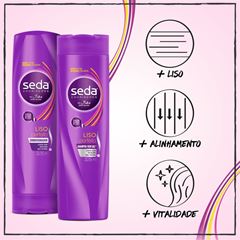 Kit Seda Shampoo + Condicionador 325 ml Liso Perfeito 