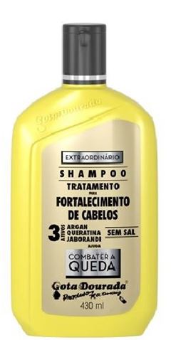 Shampoo Gota Dourada Combater A Queda 430 ml Fortalecimento De Cabelos